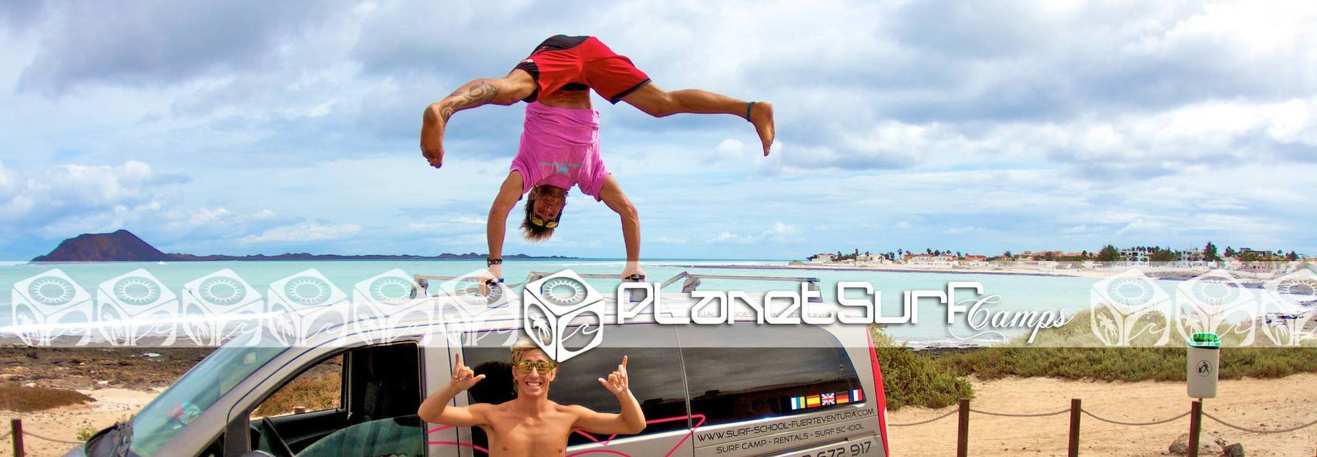 Planet Surf van kamen am Surfspot in Fuerteventura